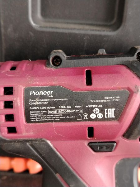 шуруповёрт аккумуляторный Pioneer CD-M2002C USP с СЗУ в Шелехов