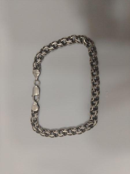 серебряный браслет Браслет серебро 925 11,17g, вес изделия 11.18g, длина 20 см, 00 нет камней в Иркутск