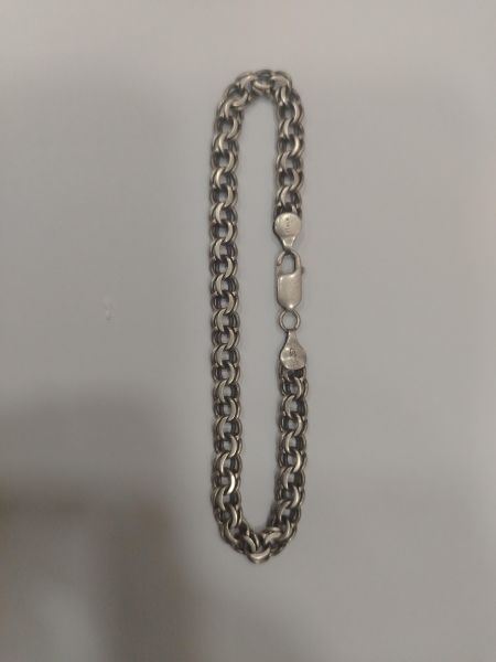 серебряный браслет Браслет серебро 925 11,17g, вес изделия 11.18g, длина 20 см, 00 нет камней в Иркутск