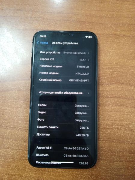 Купить Apple iPhone XS 256GB в Ангарск за 8800 руб.