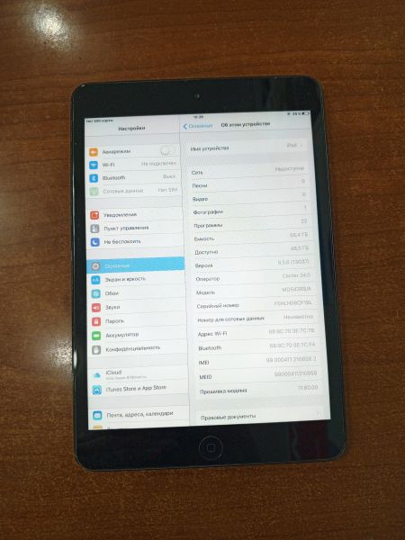 Купить Apple iPad mini 1 2012 64GB (A1455 MD542-545) (с SIM) в Ангарск за 1500 руб.