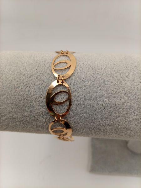 золотые браслеты Браслет золото 585 6,37g, вес изделия 6.38g, длина 20 см в Иркутск