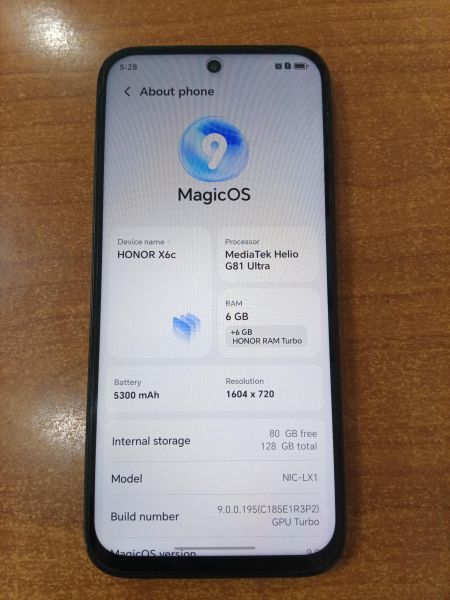 сотовый телефон Honor X6c 6/128GB (NIC-LX1) Duos в Ангарск