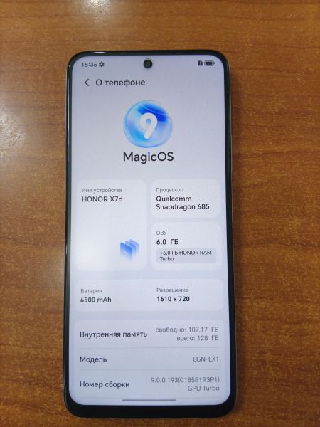 сотовый телефон Honor X7d 6/128GB (LGN-LX1) Duos в Ангарск