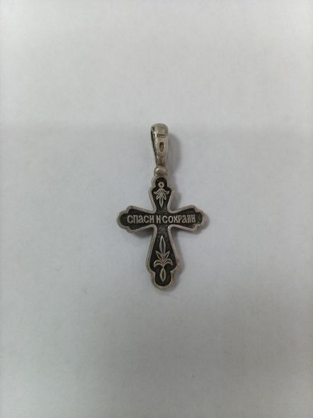 серебряный крест Крест серебро 925 3,50g, вес изделия 3.5g в Ангарск