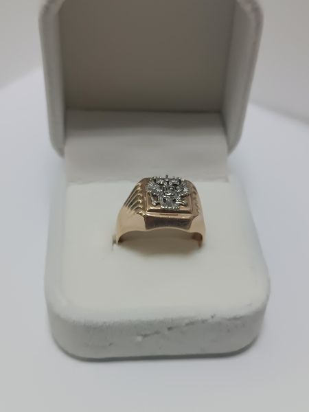 золотые кольца Кольцо золото 585 4,46g, вес изделия 4.46g, размер 21 в Иркутск
