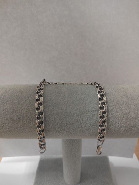 серебряный браслет Браслет серебро 925 11,49g, вес изделия 11.49g, длина 19.5 см в Ангарск