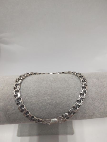 серебряный браслет Браслет серебро 925 11,49g, вес изделия 11.49g, длина 19.5 см в Ангарск