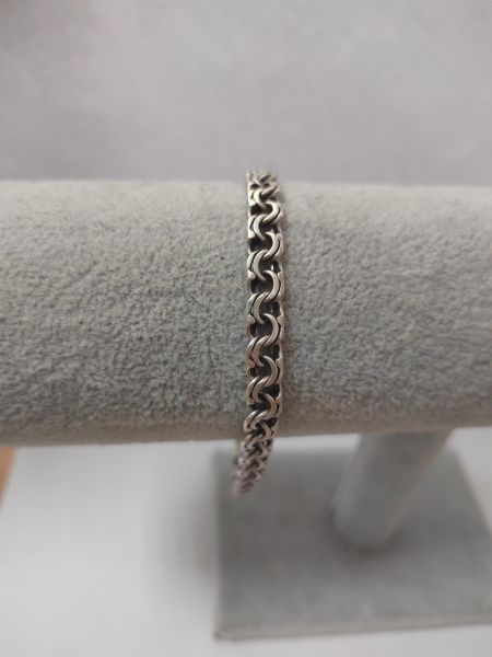 серебряный браслет Браслет серебро 925 11,42g, вес изделия 11.43g, длина 19.5 см, 00 нет камней в Ангарск
