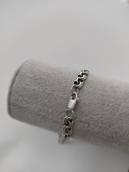серебряный браслет Браслет серебро 925 11,42g, вес изделия 11.43g, длина 19.5 см, 00 нет камней в Ангарск
