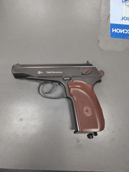 пнев. и страйк. пистолеты (с 18 лет) Borner PM49 Blowback (с 18 лет, 3 Дж) в Ангарск