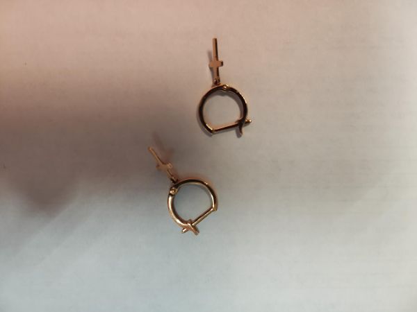 Купить Серьги золото 585 1,49g, вес изделия 1.49g в Иркутск за 8600 руб.