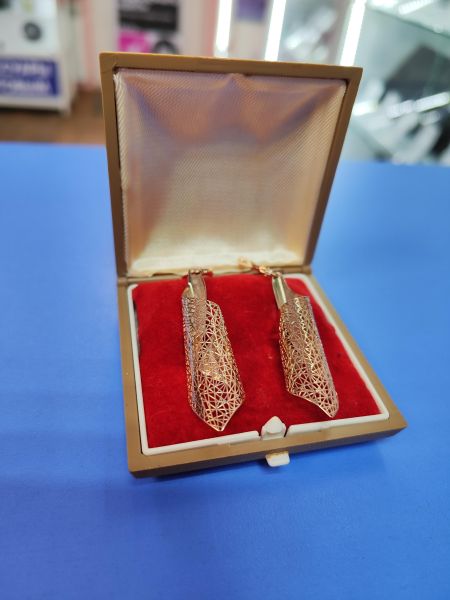 Купить Серьги золото 585 5,06g, вес изделия 5.06g в Иркутск за 28950 руб.