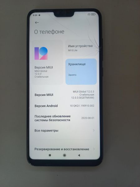 Купить Xiaomi Mi 8 Lite 4/64GB (M1808D2TG) Duos в Иркутск за 2400 руб.