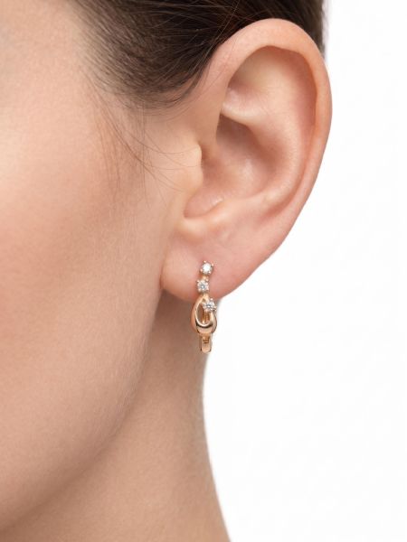 золотая серьга одна Серьга одна золото 585 0,88g, вес изделия 0.95g в Иркутск
