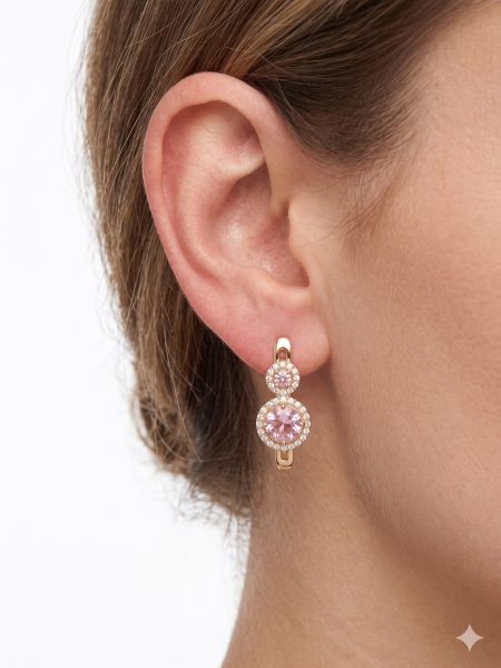 золотые серьги Серьги золото 585 0,97g, вес изделия 2.21g в Иркутск