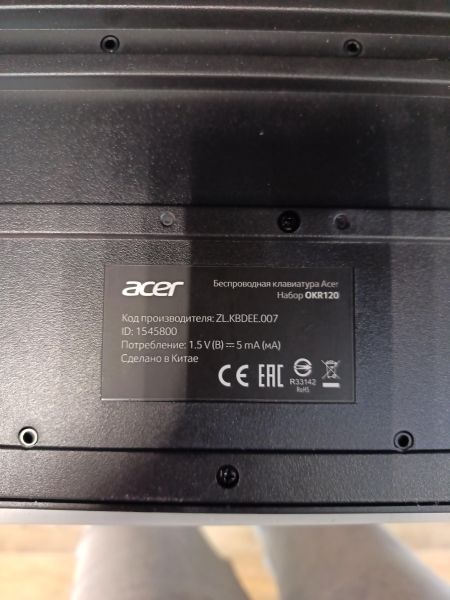 комплект клавиатура и мышь Acer OKR120 в Иркутск