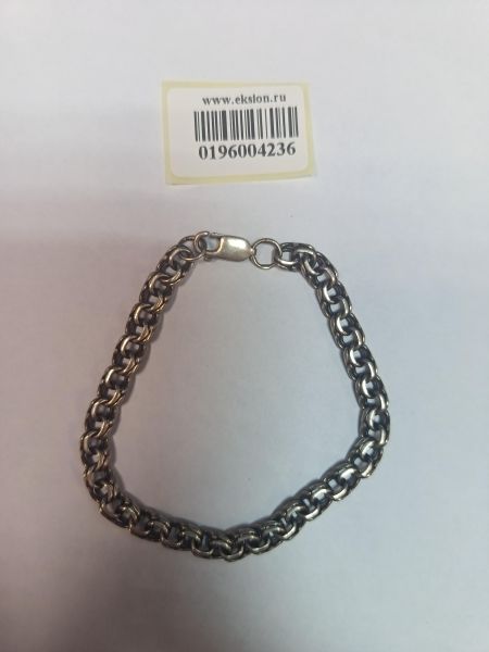 серебряный браслет Браслет серебро 925 11,01g, вес изделия 11.11g, длина 20 см в Иркутск