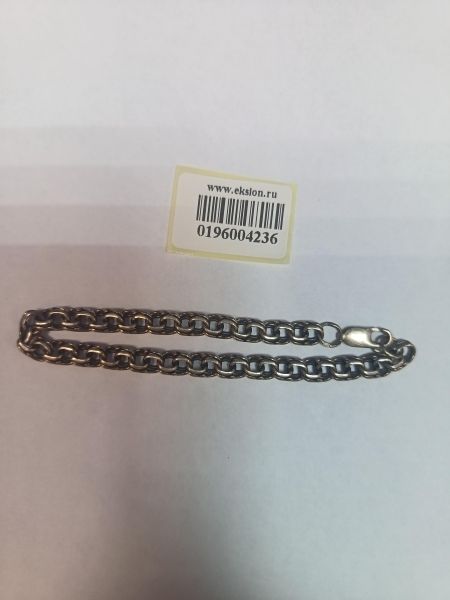 серебряный браслет Браслет серебро 925 11,01g, вес изделия 11.11g, длина 20 см в Иркутск