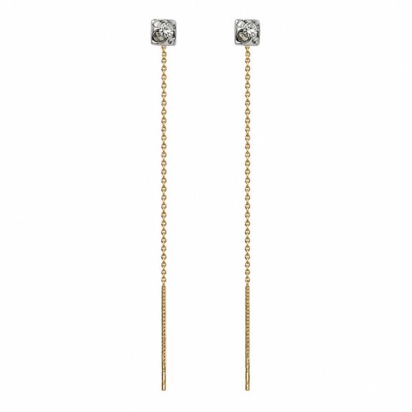 золотые серьги Серьги золото 585 1,25g, вес изделия 1.5g в Иркутск