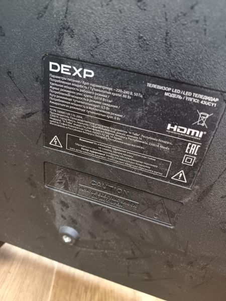 телевизор DEXP 43UCY1 в Иркутск