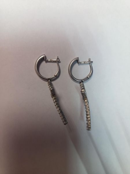 серебряные серьги Серьги серебро 925 3,42g, вес изделия 3.9g в Шелехов