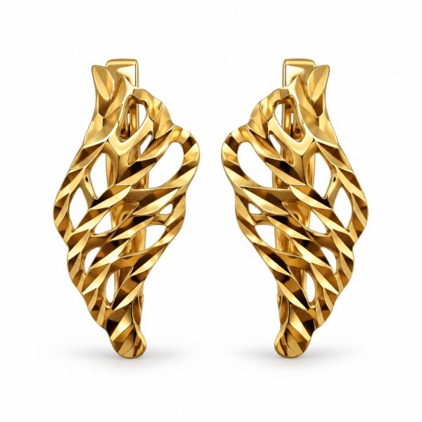 золотые серьги Серьги золото 585 2,76g, вес изделия 2.76g в Ангарск