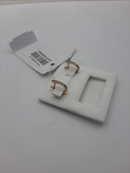 Купить Серьги золото 585 1,34g, вес изделия 1.52g в Иркутск за 7500 руб.