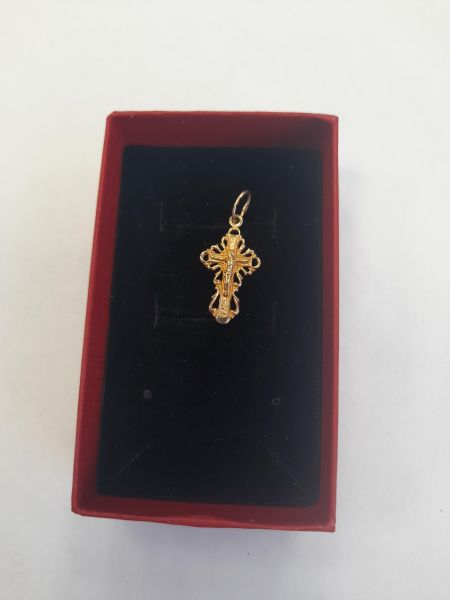 Купить Крест золото 585 1,49g, вес изделия 1.5g в Иркутск за 8150 руб.