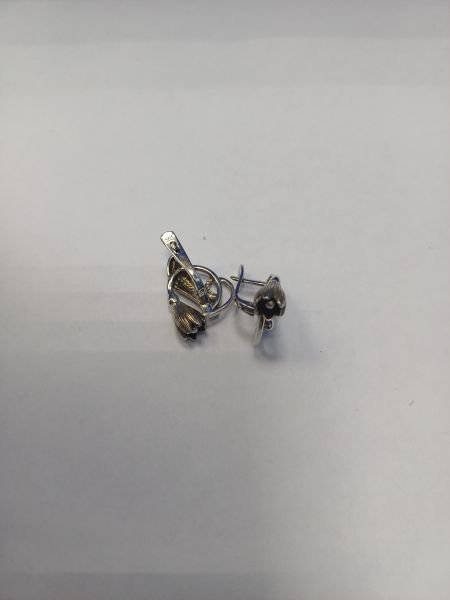 серебряные серьги Серьги серебро 925 6,44g, вес изделия 6.5g в Иркутск