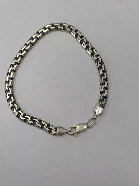 серебряный браслет Браслет серебро 925 11,47g, вес изделия 11.48g, длина 21 см, 00 нет камней в Иркутск