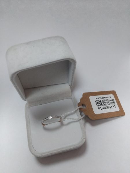золотые кольца Кольцо золото 585 0,39g, вес изделия 0.62g, размер 17 в Иркутск