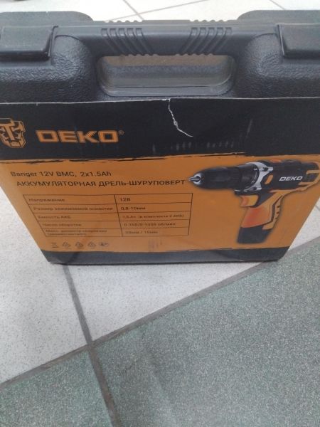 шуруповёрт аккумуляторный DEKO Banger 12V с СЗУ в Иркутск