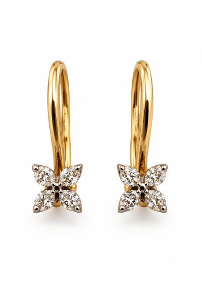 золотые серьги Серьги золото 585 0,65g, вес изделия 0.73g в Иркутск