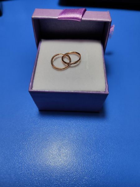 Купить Серьги золото 585 0,48g, вес изделия 0.48g в Иркутск за 2450 руб.