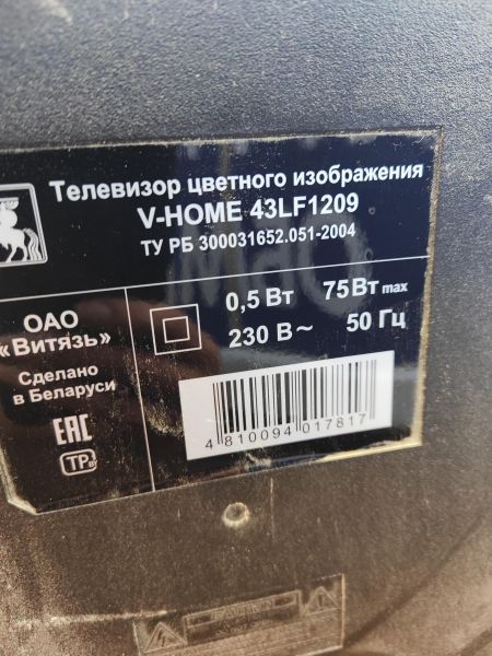 Купить V-HOME 43LF1209 в Иркутск за 12250 руб.
