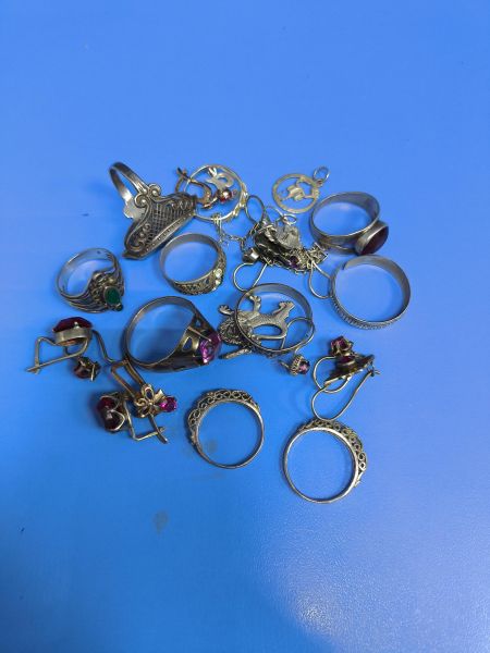 Купить Лом (Горсть) серебро 925 39,94g, вес изделия 46.1g в Ангарск за 2500 руб.