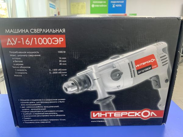 дрель и строительный миксер Интерскол ДУ-16/1000ЭР в Ангарск