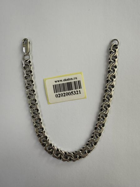 серебряный браслет Браслет серебро 925 14,92g, вес изделия 14.92g, длина 22 см в Иркутск