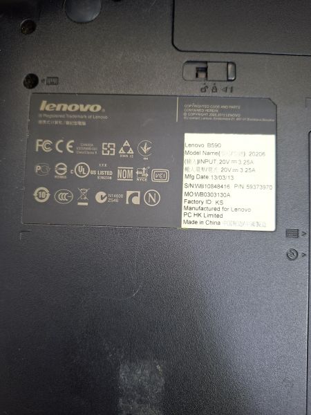 ноутбук Lenovo B590 59373970 в Ангарск
