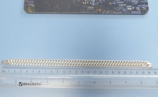 серебряная цепь Цепь серебро 925 18,24g, вес изделия 18.34g, длина 60 см в Иркутск
