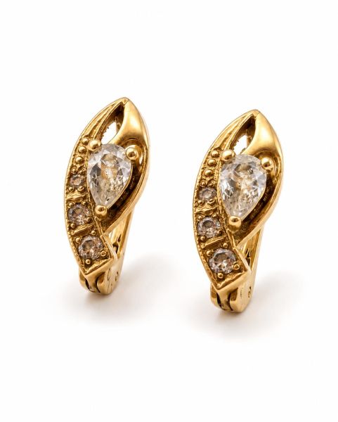 золотые серьги Серьги золото 585 2,57g, вес изделия 2.71g в Иркутск