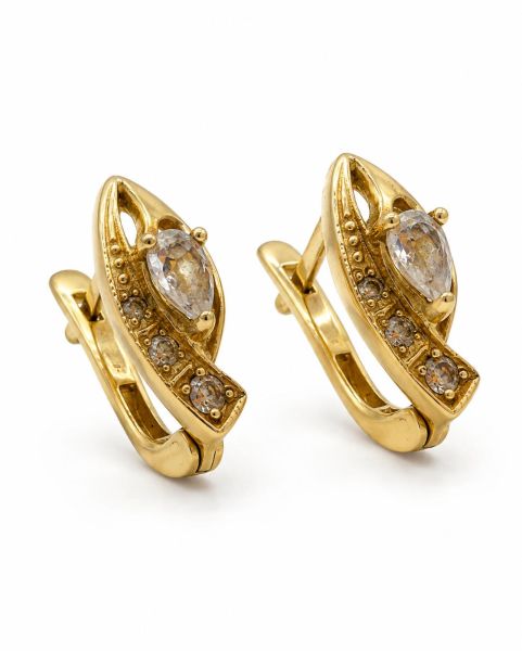 золотые серьги Серьги золото 585 2,57g, вес изделия 2.71g в Иркутск