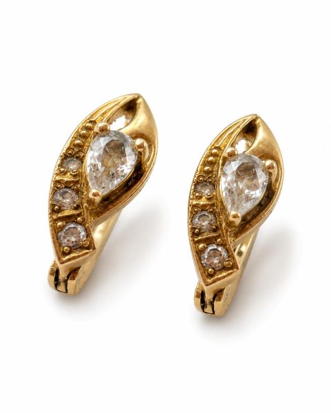золотые серьги Серьги золото 585 2,57g, вес изделия 2.71g в Иркутск