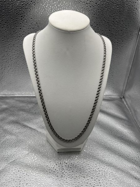 серебряная цепь Цепь серебро 925 22,28g, вес изделия 22.3g, длина 60 см, нет камней в Новосибирск