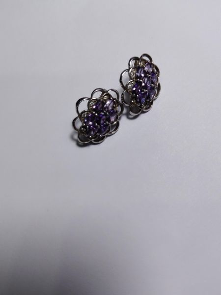 Купить Серьги серебро 925 4,27g, вес изделия 5.37g в Иркутск за 900 руб.