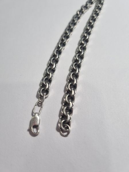 серебряный браслет Браслет серебро 925 9,54g, вес изделия 9.64g, длина 22 см в Иркутск