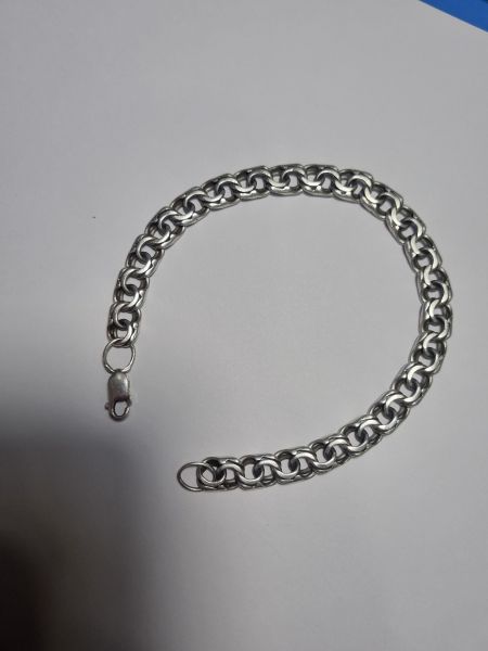 серебряный браслет Браслет серебро 925 19,20g, вес изделия 19.5g, длина 23 см в Иркутск