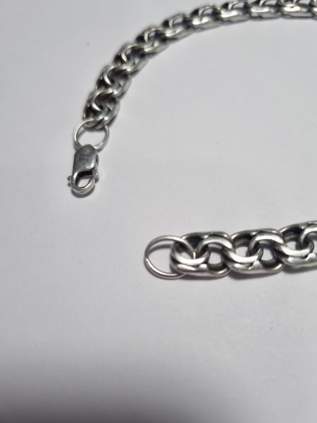 серебряный браслет Браслет серебро 925 19,20g, вес изделия 19.5g, длина 23 см в Иркутск