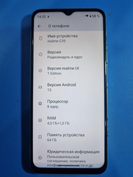 Купить Realme C35 4/64GB (RMX3511) Duos в Иркутск за 3100 руб.